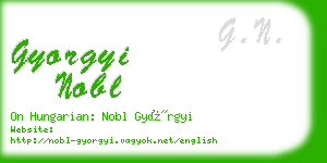 gyorgyi nobl business card